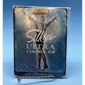 NEW Lot Of 6 Silkies Ultra Control Top Pantyhose - Small- Nude Natural